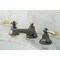 Kingston Brass NS4469AL 8" Widespread Bathroom Faucet, Black Stainless Steel/ Brass NS4469AL - alternate 5